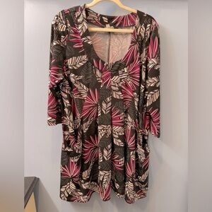 Women's Zim & Zoe Plus Size Tunic Malerie / Shirt Swing Dress w pockets Zim&Zoe